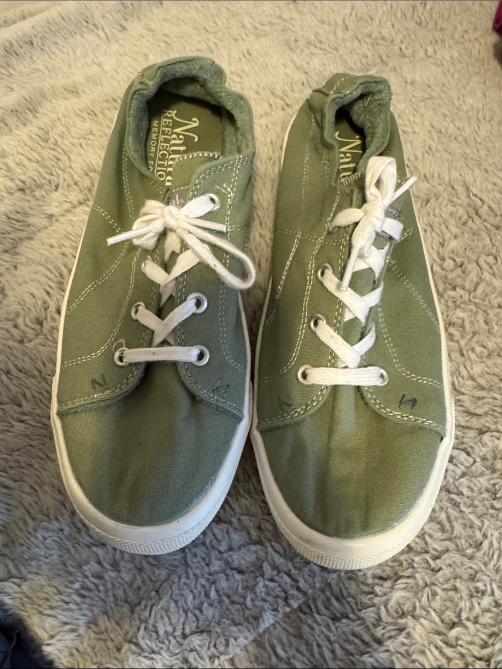 Natural Reflections Sage Slip-On Shoes with memory foam